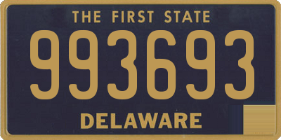 DE license plate 993693