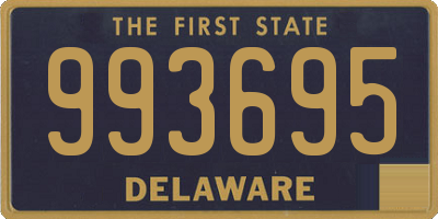 DE license plate 993695