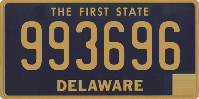 DE license plate 993696