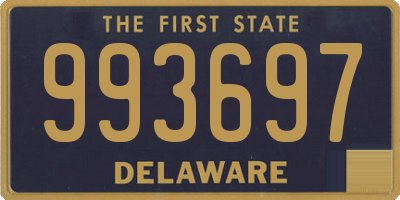 DE license plate 993697