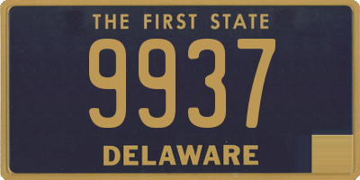 DE license plate 9937