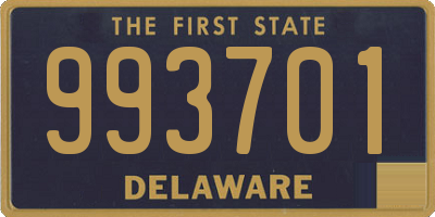 DE license plate 993701