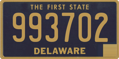 DE license plate 993702