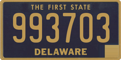 DE license plate 993703