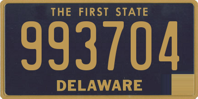 DE license plate 993704