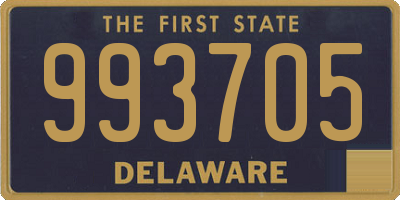 DE license plate 993705