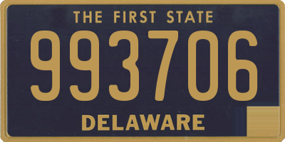 DE license plate 993706