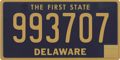 DE license plate 993707