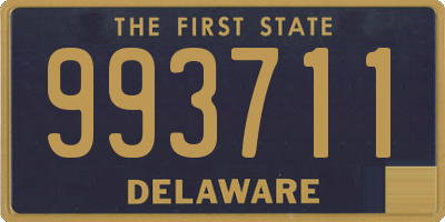 DE license plate 993711