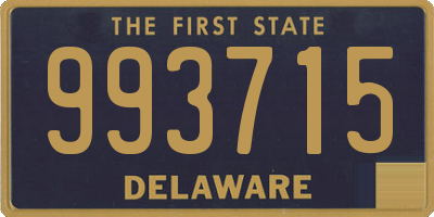 DE license plate 993715