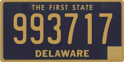 DE license plate 993717