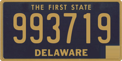 DE license plate 993719