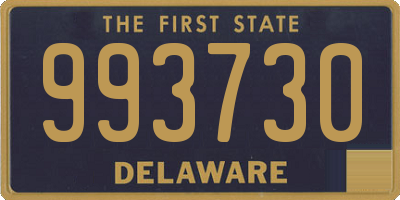 DE license plate 993730