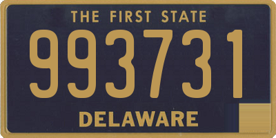 DE license plate 993731