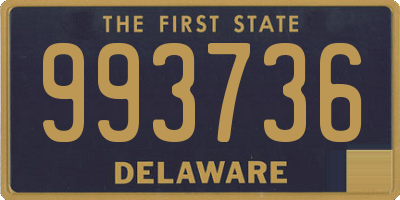 DE license plate 993736