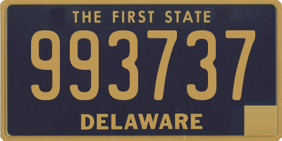 DE license plate 993737