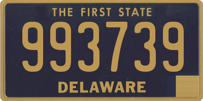 DE license plate 993739