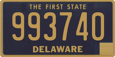 DE license plate 993740