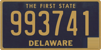 DE license plate 993741