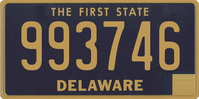 DE license plate 993746