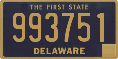 DE license plate 993751