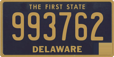 DE license plate 993762