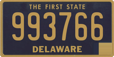 DE license plate 993766