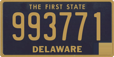 DE license plate 993771