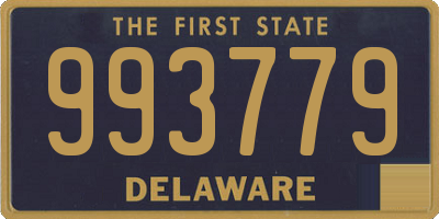 DE license plate 993779