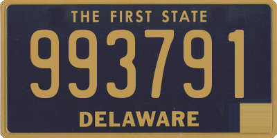 DE license plate 993791