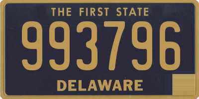 DE license plate 993796