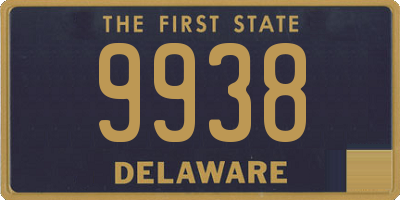 DE license plate 9938