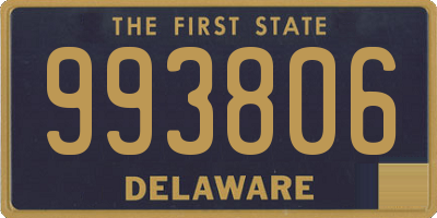 DE license plate 993806