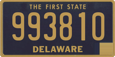 DE license plate 993810