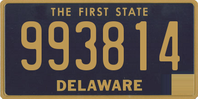 DE license plate 993814