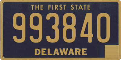 DE license plate 993840