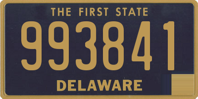 DE license plate 993841