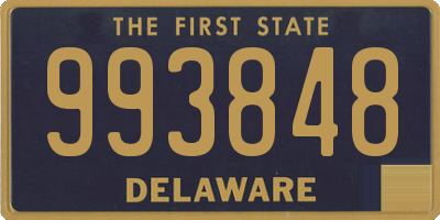 DE license plate 993848