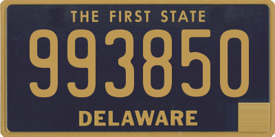 DE license plate 993850