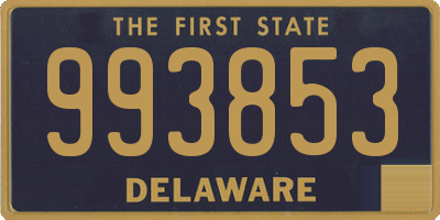 DE license plate 993853