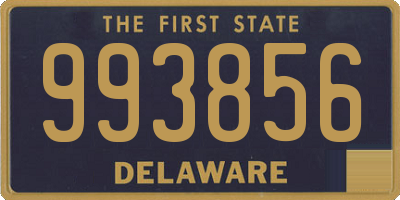 DE license plate 993856