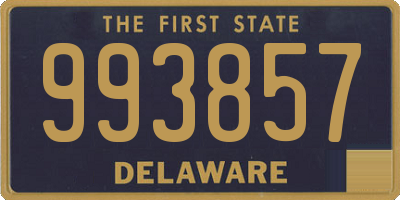 DE license plate 993857