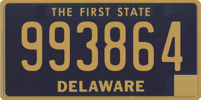 DE license plate 993864