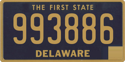 DE license plate 993886