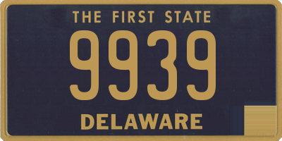 DE license plate 9939