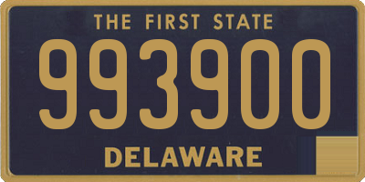 DE license plate 993900