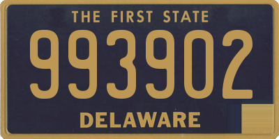 DE license plate 993902