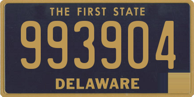 DE license plate 993904