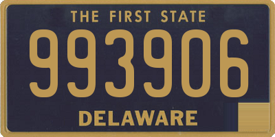 DE license plate 993906