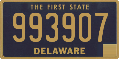 DE license plate 993907